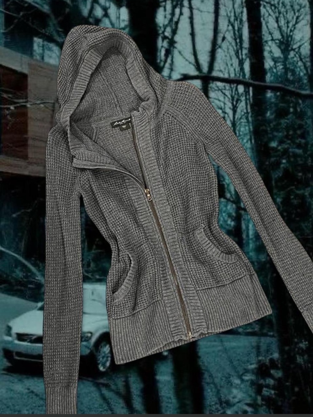 Eddie Bauer Sweater Knit Zip Hoodie
